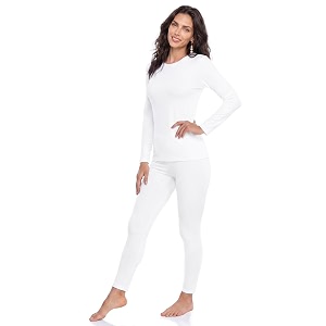 weerti thermal underwear for women long johns with fleece lined long underwear set cold weather pajamas top bottom