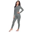 WEERTI Thermal Underwear for Women Long Johns with Fleece Lined Long Underwear Set Cold Weather Pajamas Top Bottom