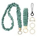 WEESMILE Lanyard and Wristlet Keychain Set for ID Badges