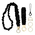WEESMILE Lanyard and Wristlet Keychain Set for ID Badges