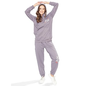 WEET Women Kangaroo Pocket Hoodie Joggers