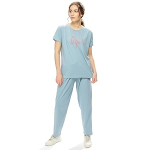 weet women printed co-ord set track suit
