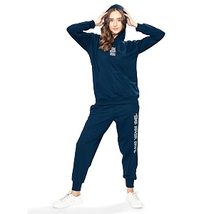 WEET Women Printed Hoodie Joggers Track