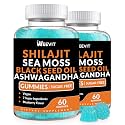WEEVIT Ashwagandha Gummies, Shilajit Sea Moss Supplements for Men & Women