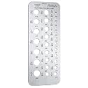 Weewooday Drill Bit Gauge 29 Hole Stainless Steel 1/16-1/2'', Silver