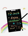 weezly 12 Inch LCD Writing Tablet with Pen for Kids Writing Board (BLACK) (Black)