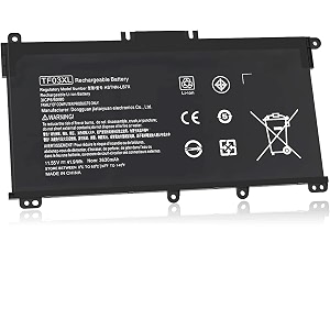 wefly tf03xl laptop battery compatible for hp pavilion x360 14-bf0xx 14-bf1xx 15-cc0xx 15-cc1xx 15-cd0xx 15-ck0xx 17