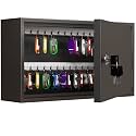 WeHere 60-Keys Key Lock Box, Key Cabinet with Key Tags,Wall Mount Key Box