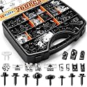 weideer 260PCS M4.2-1.41 M6-1.0 M8-1.25 1/4 Fender Liner Screw U Nut Kit
