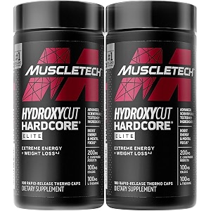 hydroxycut hardcore elite-svetol green coffee bean extract formula 100ct 2 pack