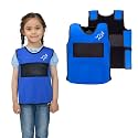 Ted Kangaroo Weighted Vest for Kids Sensory Compression Vest Deep Pressure Comfort (Blue)