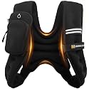 HOMESURE Weighted Vest with Reflective Stripe, Black, 10 lbs