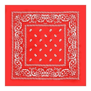 unisex cotton bandanahead wrapwristbandface coverhandkerchief for men and women multi 50  50cm red 1