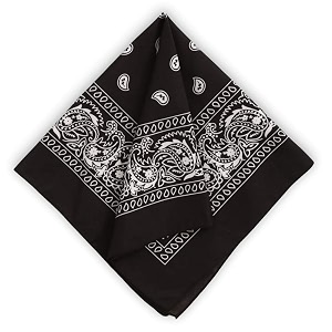 unisex cotton bandanahead wrapwristbandface coverhandkerchief for men and women multi 50  50cm black 1