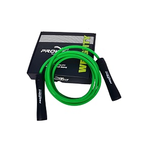 weighty heavy ball bearing 10 mm pvc jump rope 11 lb weighted adjustable boxers skipping rope for men and women strength and training 10 ft green - black