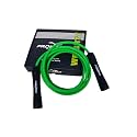 Weighty Heavy Ball Bearing 10 MM Pvc Jump Rope 1.1 LB Weighted Adjustable Boxers Skipping Rope For Men And Women Strength And Training 10 FT (Green - Black)