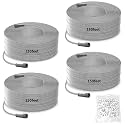 WEILAILIFE 【4 x 150 Feet】 Video Power Cable All-in-One Extension Cables