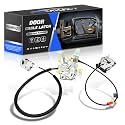 6C3Z-28264A00-A Rear Right Passenger Side Door Cable Lock Latch Assembly Upper Lower Fit for Ford F250 F350 F450 F550 Super Duty Extended Cab 1999 2000 2001 2002 2003 2004-2007 6C3Z28264A00A