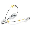8L3Z18264A01B Rear Left Driver Side Door Lock Latch Cable Assembly Upper Lower Fit Ford F150 F-150 Super Extended Cab 2004 2005 2006 2007 2008 6L3Z18264A01B 6l3Z-18264A01-B 8L3Z-18264A01-B