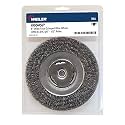 Weiler 06645 Wolverine 6" Bench Grinder Wheel, Wide Face, .014" Steel Fill, 5/8"-1/2" Arbor Hole, Made in the USA