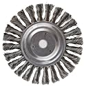 Weiler 08085 6" Standard Twist Knot Wire Wheel, .014" Steel Fill, 5/8"-1/2" Arbor Hole, Made in the USA (Pack of 10)