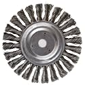 Weiler 08085 6" Standard Twist Knot Wire Wheel, .014" Steel Fill, 5/8"-1/2" Arbor Hole, Made in the USA