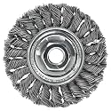 Weiler 08105 6" Standard Twist Knot Wire Wheel, .023" Steel Fill, 5/8"-1/2" Arbor Hole, Made in the USA (Pack of 10)