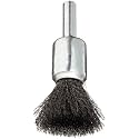 Weiler 10001 1/2" Crimped Wire End Brush, .006" Steel Fill, Made in the USA