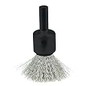 Weiler 10013 1/2" Crimped Wire End Brush, .006" Stainless Steel Fill, Made in the USA (Pack of 10)