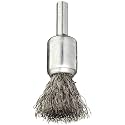Weiler 10014 1/2" Crimped Wire End Brush, .0104" Stainless Steel Fill, Made in the USA (Pack of 10)