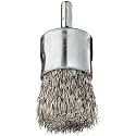 Weiler 10023 1" Crimped Wire End Brush, .014" Stainless Steel Fill, Made in the USA (Pack of 10)