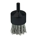Weiler 10031 1-1/8" Knot Wire End Brush, .014" Stainless Steel Fill, Made in the USA