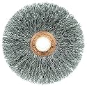 Weiler 15563 3" Crimped Wire Wheel, .0118" Steel Fill, 1/2"-3/8" Arbor Hole, Made in the USA