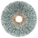 Weiler 15573 3" Crimped Wire Wheel, .014" Steel Fill, 1/2"-3/8" Arbor Hole, Made in the USA (Pack of 10)