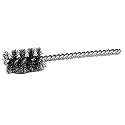 Weiler 21081 1/4" Power Tube Brush, .004" Stainless Steel Wire Fill, 1" Brush Length, Made in the USA (Pack of 10)