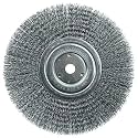 Weiler 36205 Wolverine 8" Crimped Wire Wheel, .014" Steel Fill, Narrow Face, 5/8" Arbor Hole, Made in the USA (Pack of 2)