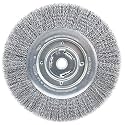 Weiler 36265 Wolverine 10" Crimped Wire Wheel, .014" Steel Fill, Wide Face, 3/4" Arbor Hole, Made in The USA
