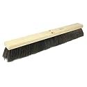 Weiler 42002 24" Block Size, Black Horsehair Fill, Fine Sweep Floor Brush,Natural