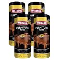 Weiman Wood Cleaner and Polish Wipes - 4 Pack (120 Wipes) - for Furniture to Beautify and Protect No Build-Up Contains Ultra Violet Protection Pleasant Scent Surface Safe - 30 Count Each,30 Count (Pack of 4)