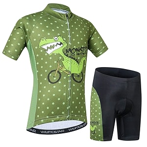 weimostar children cycling jersey set clothing boys girls shorts pad suits