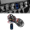 WeiSen 180W Lighted Whip Wiring Harness Kit Fit for Polaris RZR Ranger