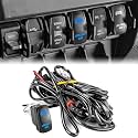 WeiSen 300W Light Bar Wiring Harness Kit 3 Lead Fit for Polaris RZR Ranger