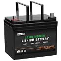 WEIZE 12.8V 12Ah Lithium Battery for Lawn Mower and Tractor, 480CCA BCI Group U1 LiFePO4 Batteries, Compatible with John Deere, Toro, Cub Cadet, and Craftsman
