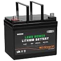 WEIZE 12.8V 8Ah Lithium Battery for Lawn Mower and Tractor, 400CCA BCI Group U1 LiFePO4 Batteries, Fits with John Deere, Toro, Cub Cadet, and Craftsman
