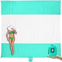 WEKAPO Beach Blanket Sandproof Waterproof, Extra Large Beach Mat, Oversized &amp; Compact Sand Free, Quick Drying Beach Essentials for Vacation, Cruise, Picnic &amp; Camping with Stakes