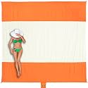 WEKAPO Beach Blanket Sandproof Waterproof, Extra Large Beach Mat, Oversized &amp; Compact Sand Free, Quick Drying Beach Essentials for Vacation, Cruise, Picnic &amp; Camping with Stakes