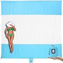 WEKAPO Beach Blanket Sandproof Waterproof, Extra Large Beach Mat, Oversized &amp; Compact Sand Free, Quick Drying Beach Essentials for Vacation, Cruise, Picnic &amp; Camping with Stakes