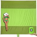 WEKAPO Beach Blanket Sandproof Waterproof, Extra Large Beach Mat, Oversized &amp; Compact Sand Free, Quick Drying Beach Essentials for Vacation, Cruise, Picnic &amp; Camping with Stakes