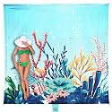 WEKAPO Beach Blanket Waterproof Sandproof Oversized, Extra Large Beach Mat Sand Free, Lightweight & Compact Sand Free Mat with 5 Stakes & 4 Corner Pockets