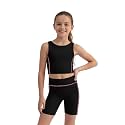 WELAKEN Girls 2 Piece Athletic Crop Tank Top and Biker Shorts Set
